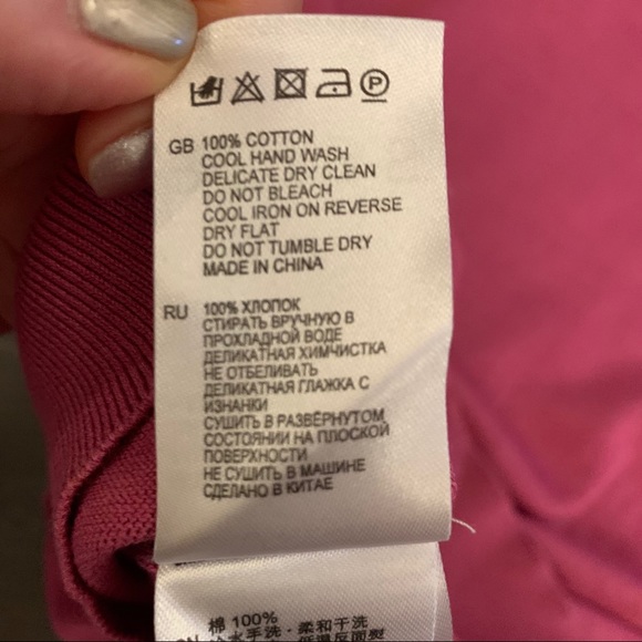 Reiss men’s cotton pink sweater (Sz L) - Picture 10 of 10